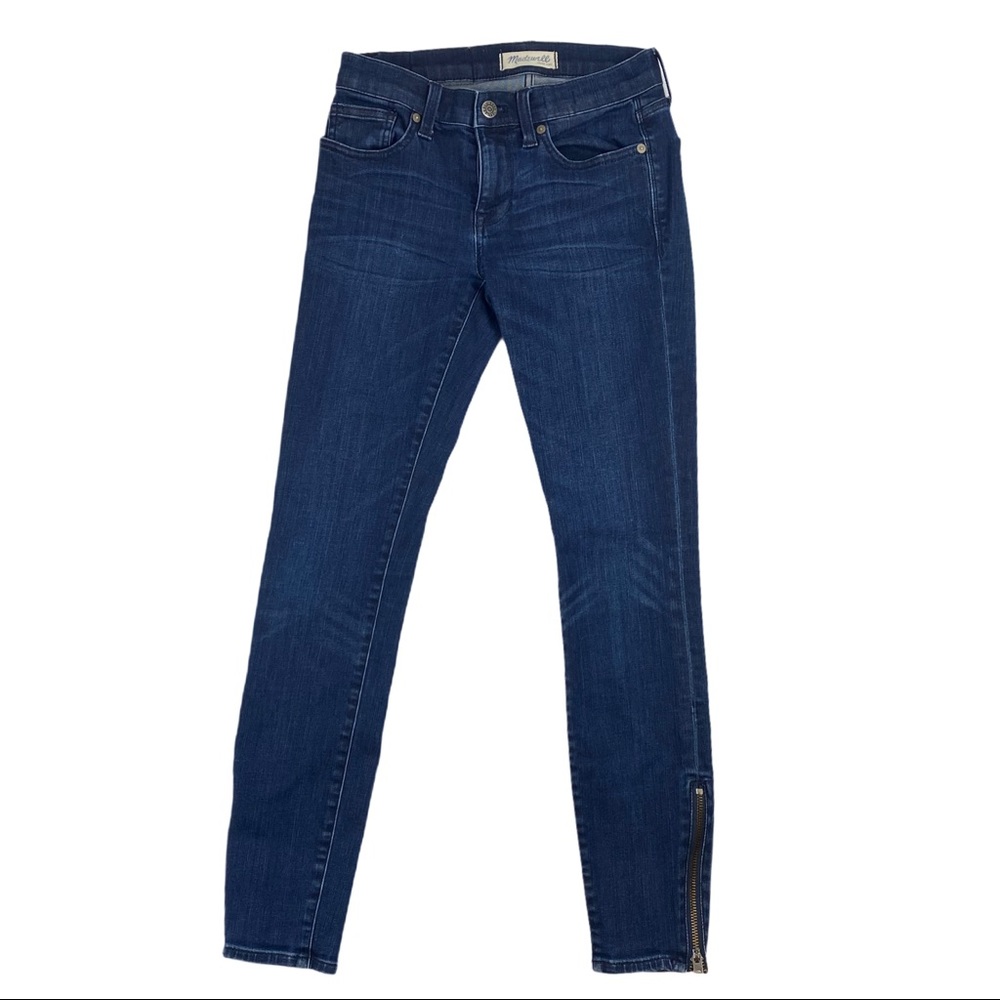 MADEWELL Zip Ankle Dark Wash Skinny Skinny Jeans - Size 24 - EUC